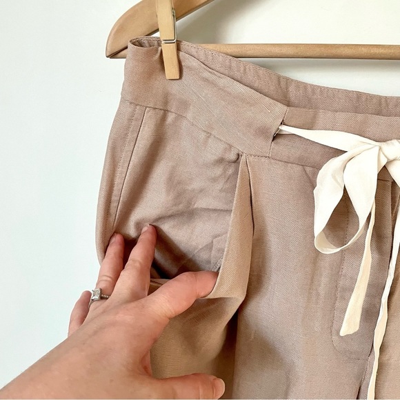 Aritzia  Wilfred Linen Allant Pant Taupe - Picture 7 of 12